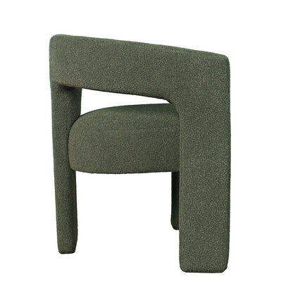 Green Upholstered Dining Chair for Dining Room and Kitchen Table Seating