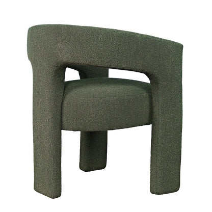Green Upholstered Dining Chair for Dining Room and Kitchen Table Seating