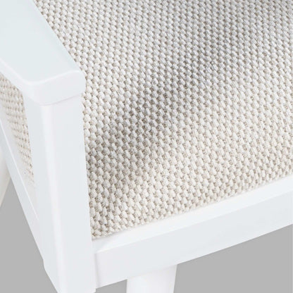 Axis Mid-Century Modern Upholstered Ladderback Swivel Dining Chair - Set of 2