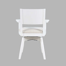 Axis Mid-Century Modern Upholstered Swivel Panel Dining Chair - Set of 2