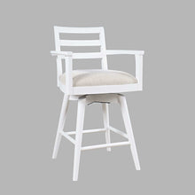 Axis Mid-Century Modern 5-Pc Round Counter Height Ladderback Swivel Dining Set