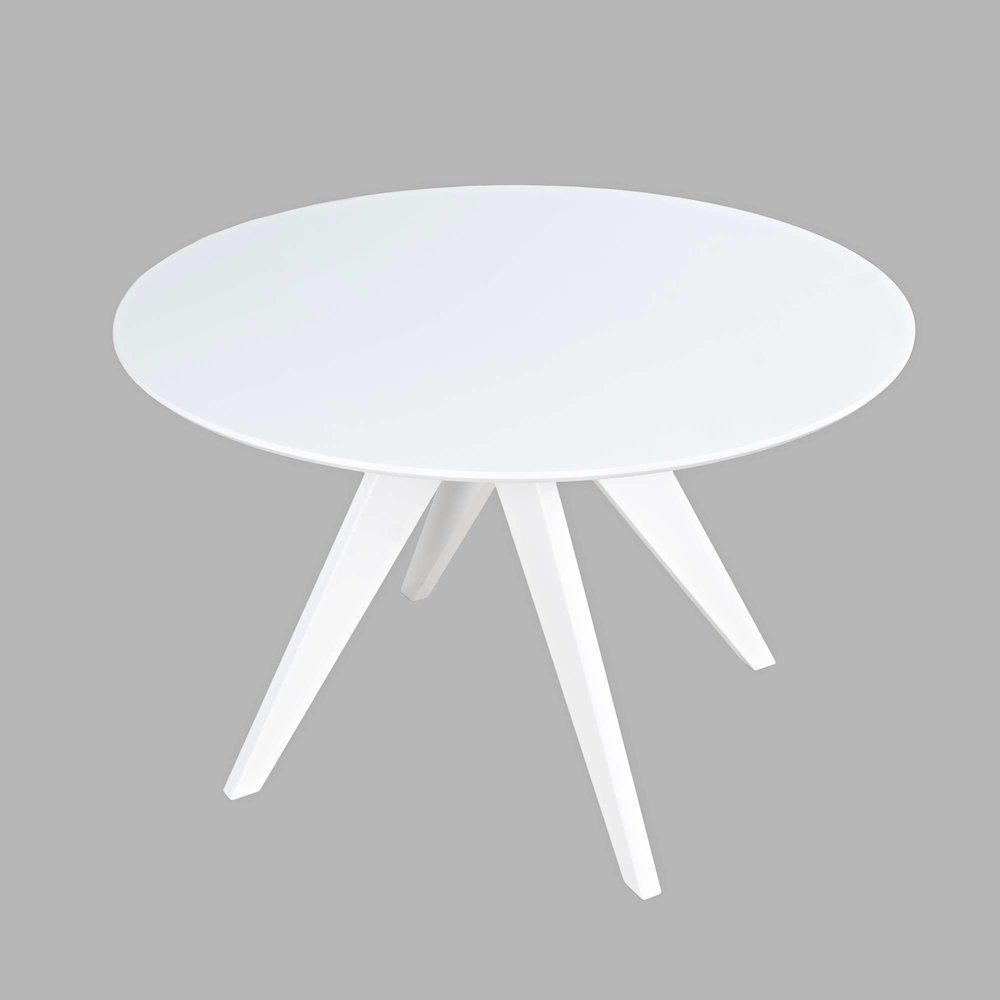 Axis Mid-Century Modern 47" Round Cross-Base Dining Table