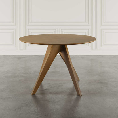 Axis Mid-Century Modern 47" Round Cross-Base Dining Table