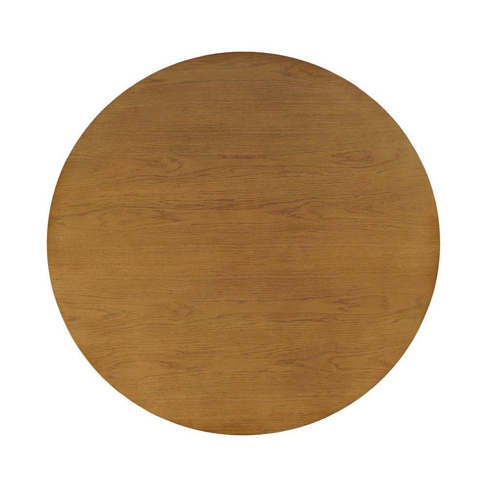 Axis Mid-Century Modern Five Piece Round Panel Swivel Dining Set