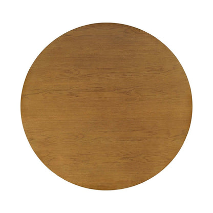 Axis Mid-Century Modern Five Piece Round Panel Swivel Dining Set