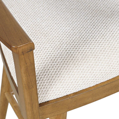 Axis Mid-Century Modern Upholstered Ladderback Swivel Barstool - Set of 2