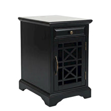 Power Chairside End Table with Outlets, Accent Side Table for Living Room