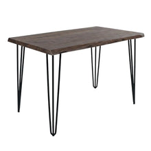 Counter Height Dining Table, Natural Edge Kitchen Table for Dining Room