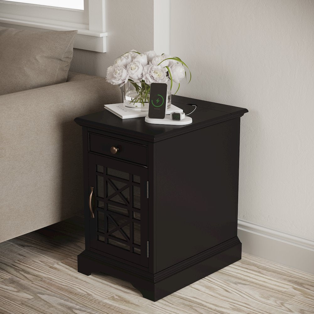 Craftsman USB Charging Chairside End Table