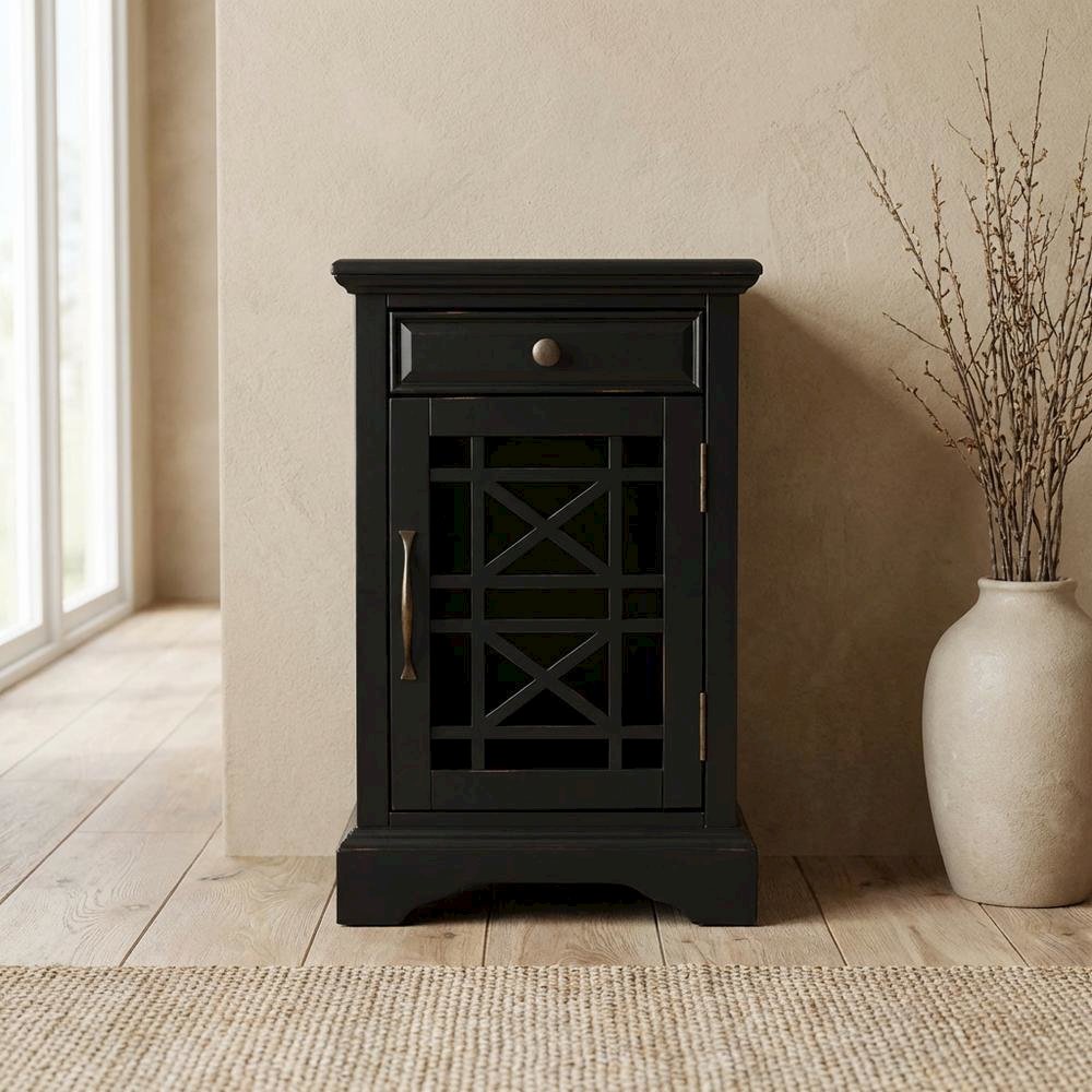 Power Chairside End Table with Outlets, Accent Side Table for Living Room