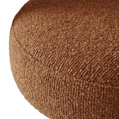 Modern Upholstered Counter Stool, Iron Frame, Rust, Set of 2