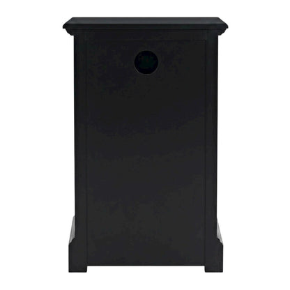 Power Chairside End Table with Outlets, Accent Side Table for Living Room