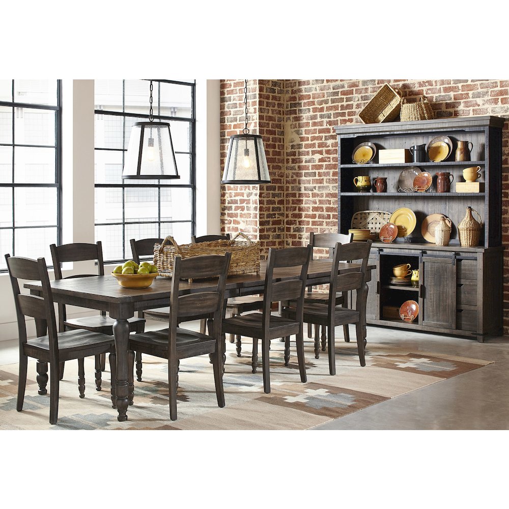 Madison County Reclaimed Pine 106" Farmhouse Nine-Piece Dining Set