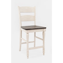 Rustic Reclaimed Pine Farmhouse Ladderback Counter Stool (Set of 2)