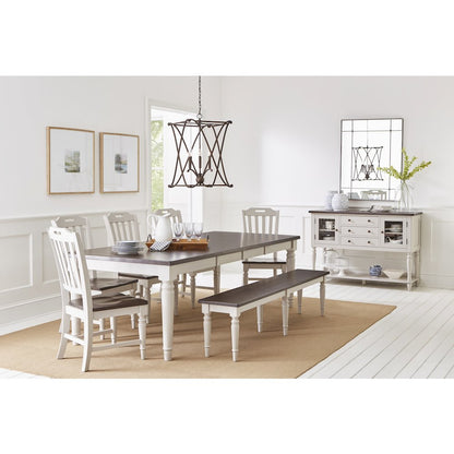 Orchard Park Farmhouse Solid Rubberwood 76" Bench