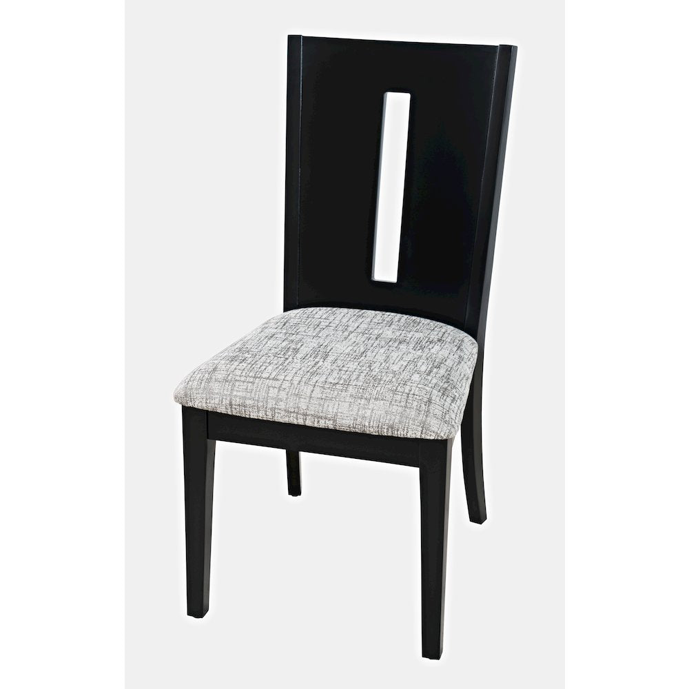 Urban Icon Contemporary 66" Seven-Piece Dining Set with Upholstered Chairs
