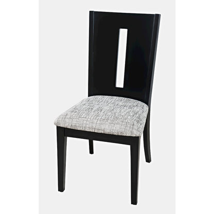 Urban Icon Contemporary 66" Seven-Piece Dining Set with Upholstered Chairs