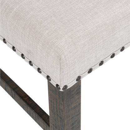 Willow Creek Rustic Distressed 78" Six-Piece Dining Set with Bench