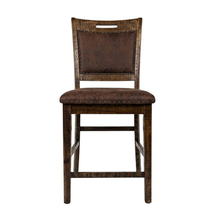 Upholstered Back Counter Stools Set of 2, Accent Bar Stools for Kitchen