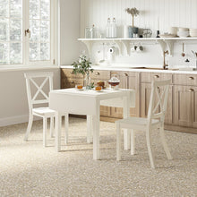 Eastern Tides Coastal Wire-Brushed Acacia Drop-Leaf Counter Height Dining Table