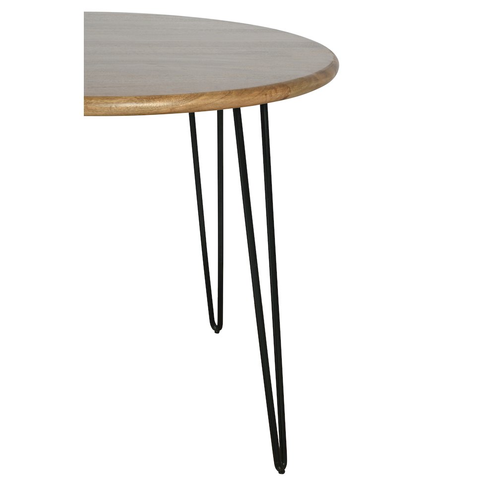 Five Piece Round Modern Solid Wood Counter Height Dining Set