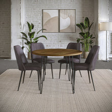 Maddox Mid-Century Modern Faux Leather Upholstered Dining Chair (Set of 2)