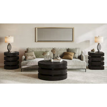 Brix Mid-Century Modern Floating Sculpture Layered Round End Table