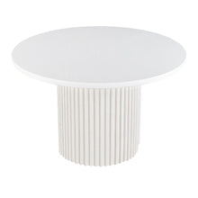 Auden 48" Round Mid-Century Modern Fluted Pedestal Base Dining Table