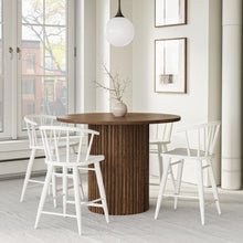 Fitz Traditional Solid Wood Curved Back Spindle Counter Stool