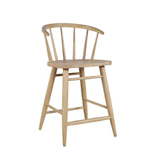 Fitz Traditional Solid Wood Curved Back Spindle Counter Stool