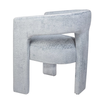 Gwen Modern Luxury Jacquard Fabric Sculpture Armchair - Set of 4