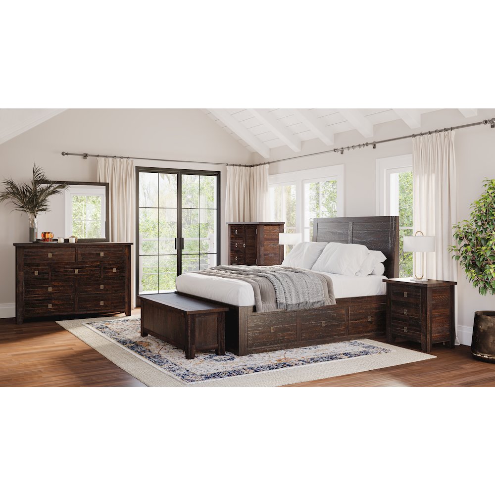 Kona Grove Distressed Rustic Solid Acacia Chest of Drawers