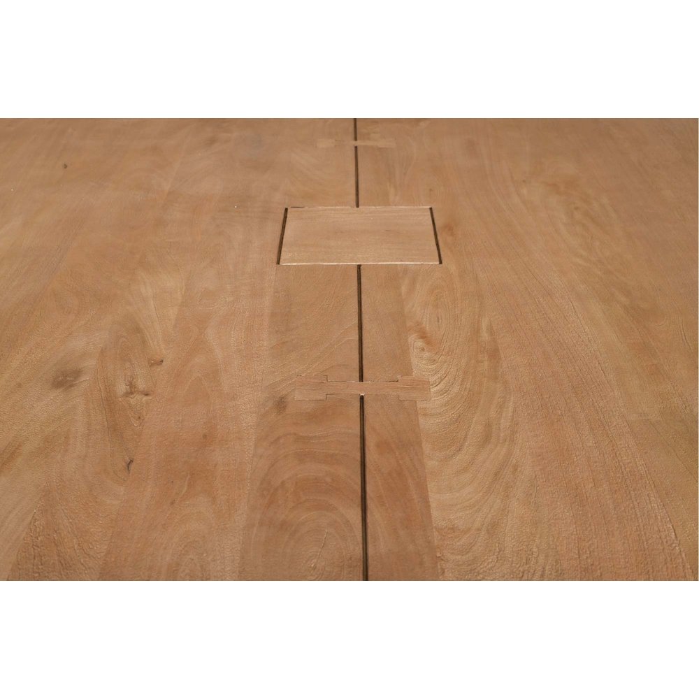 Sequoia 60" Square Rustic Solid Wood Butcher Block Pedestal Dining Table