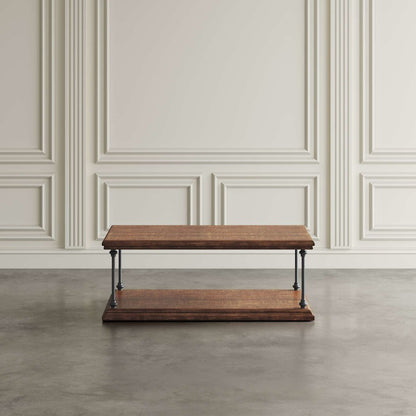 Larson Transitional Industrial Three Piece Living Room Occasional Table Set
