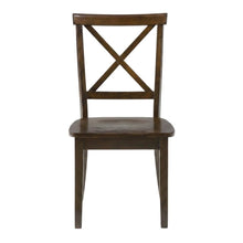 Acacia Veneer X-Back Wood Dining Chairs, Richmond Cherry, Set of 2