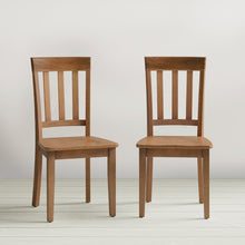 Simplicity Solid Wood Classic Slat Back Dining Chair (Set of 2)