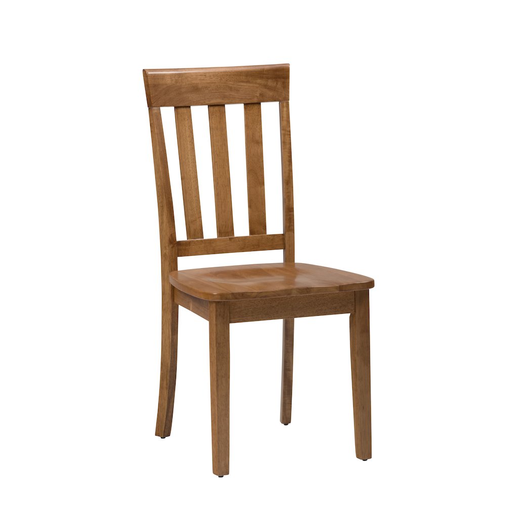 Simplicity Solid Wood Classic Slat Back Dining Chair (Set of 2)