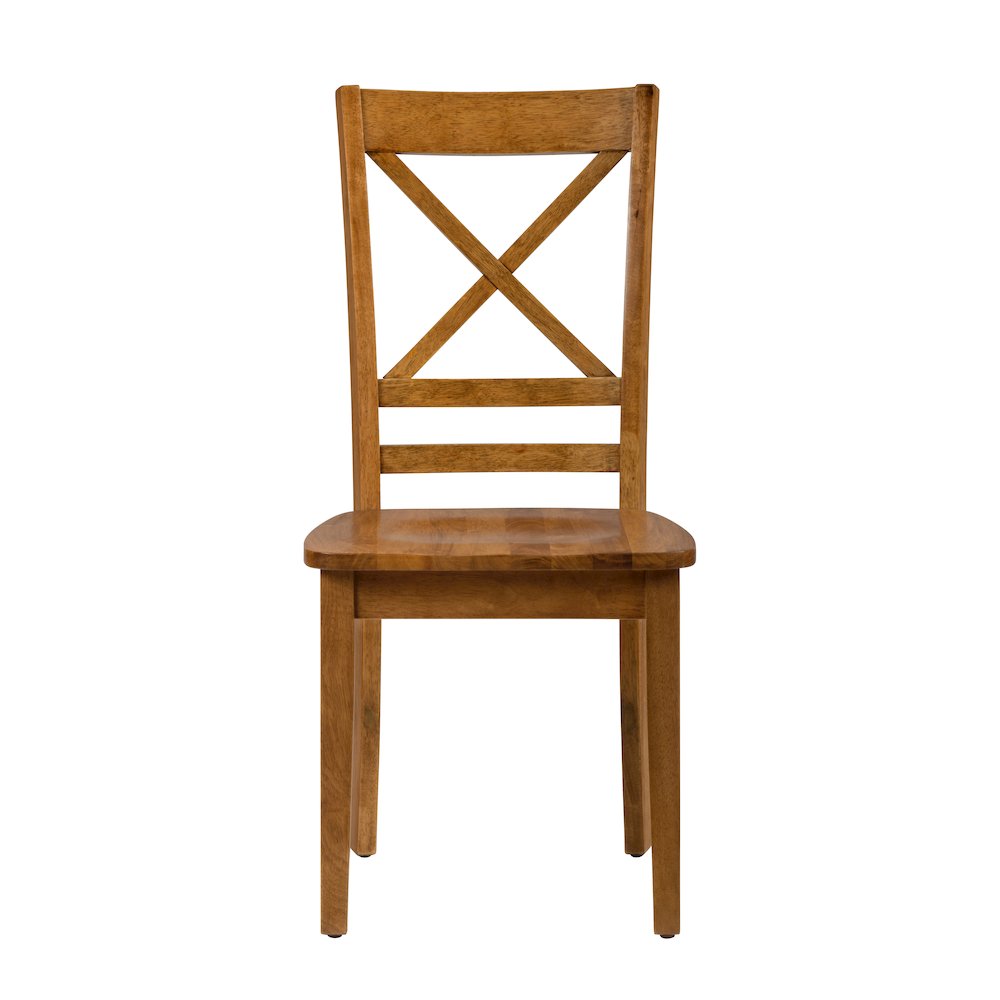 Simplicity Solid Wood Classic Cross-Back Dining Chair (Set of 2)