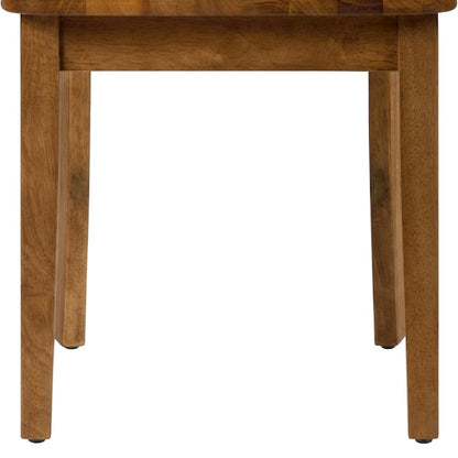 Acacia Solid Wood Cross-Back Kitchen Dining Chairs, Set of 2, Honey