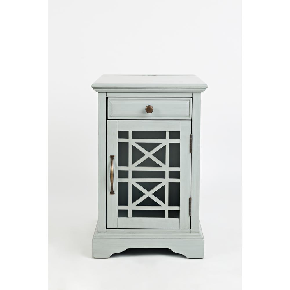 Power Chairside Table - Earl Grey