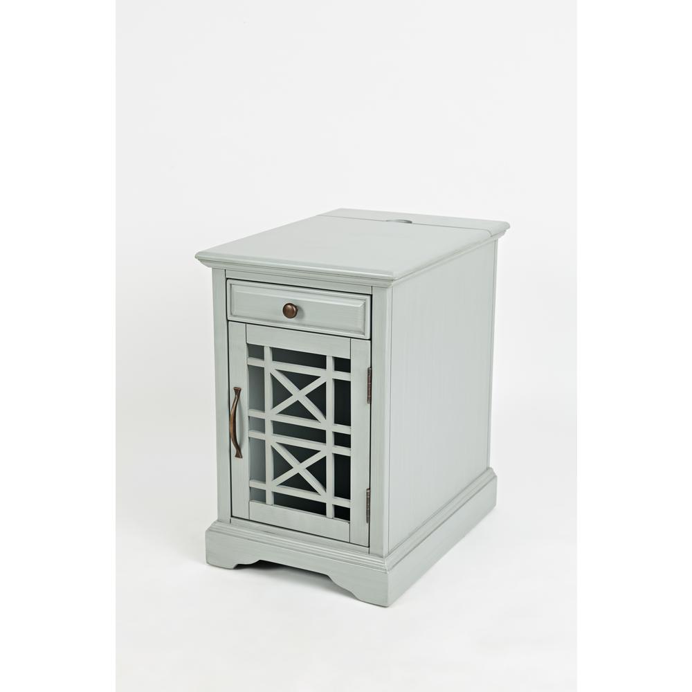 Power Chairside Table - Earl Grey