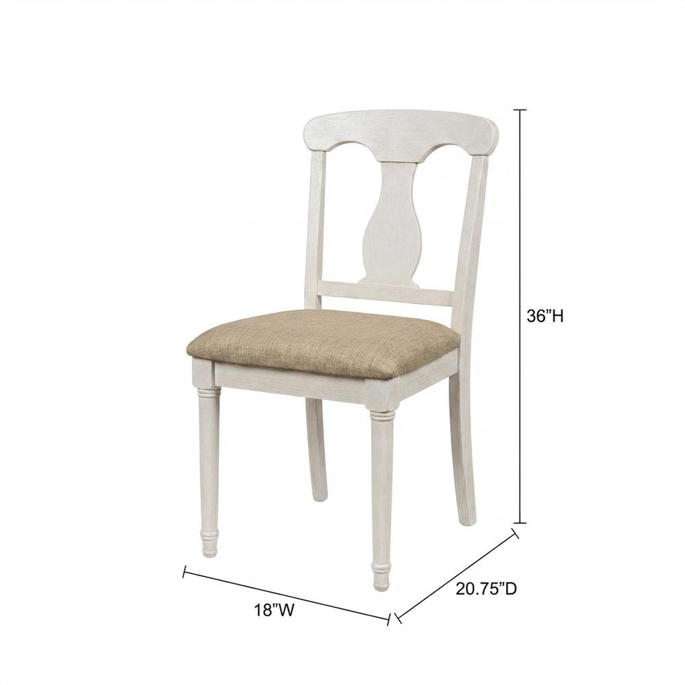 Upholstered Desk Chair with Wood Frame, Modern Accent Chair for Dining Room
