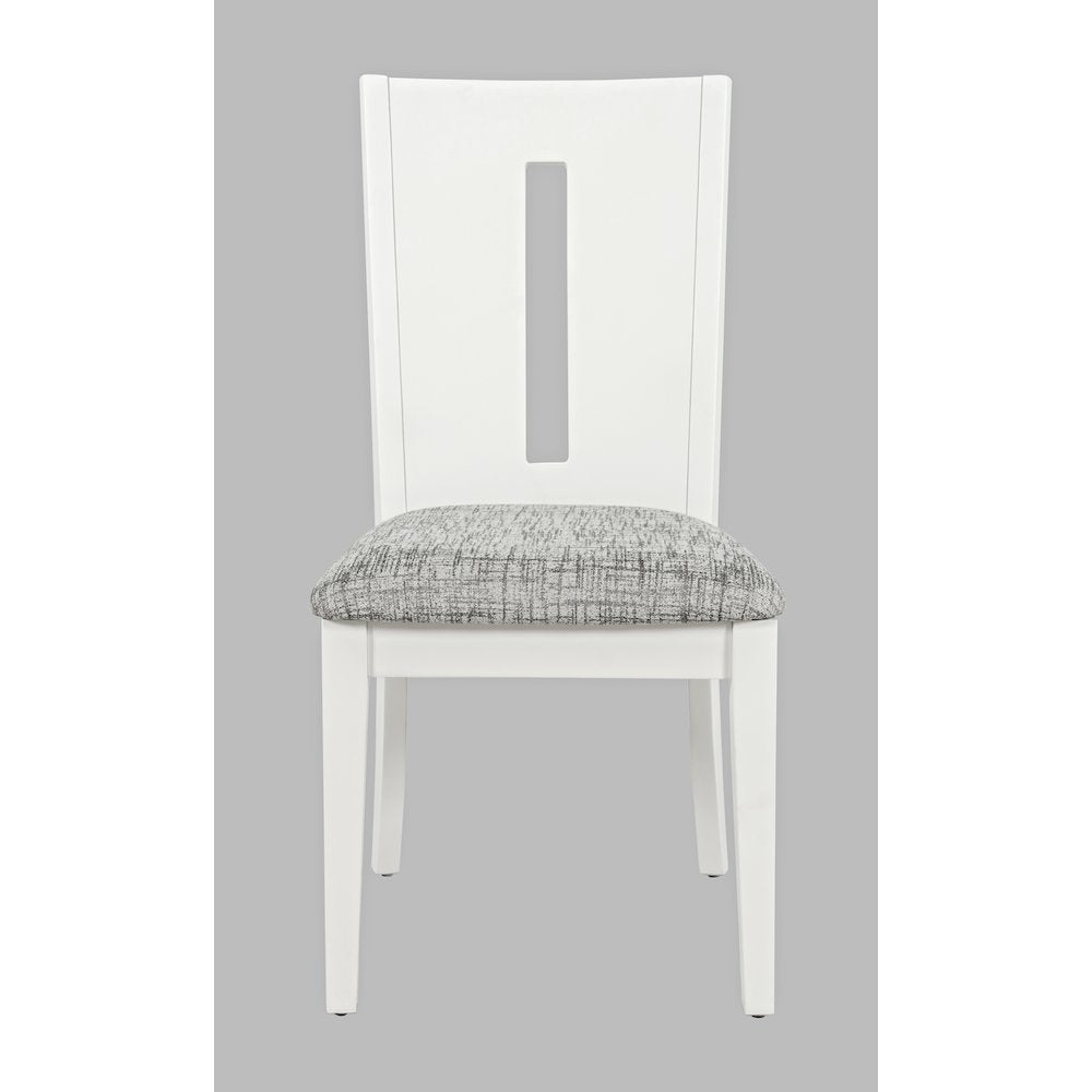 Urban Icon Contemporary 42" Round Five-Piece Dining Set with Upholstered Chairs