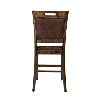 Upholstered Back Counter Stools Set of 2, Accent Bar Stools for Kitchen