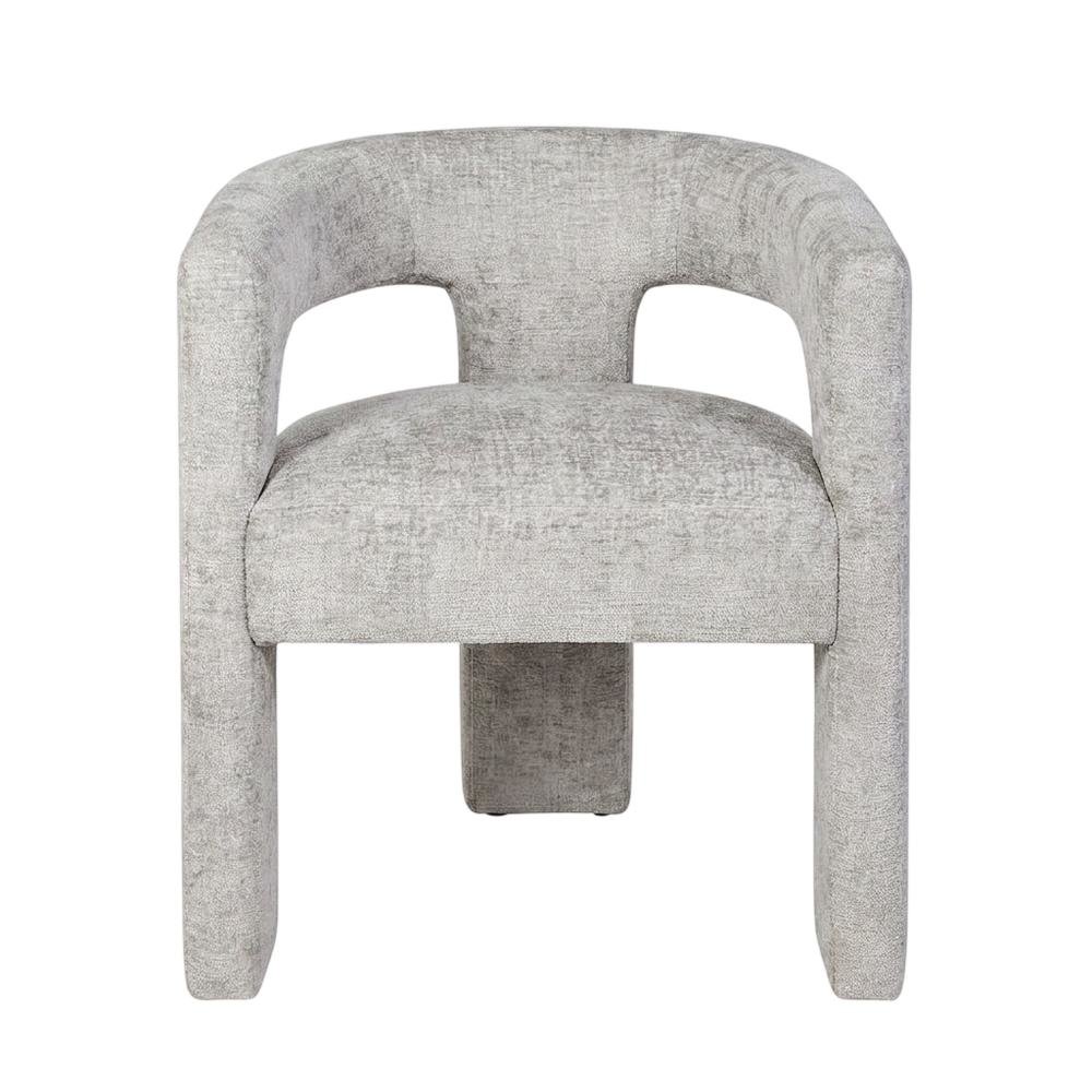 Modern Jacquard Counter Stool, Iron Frame, Grey, Single