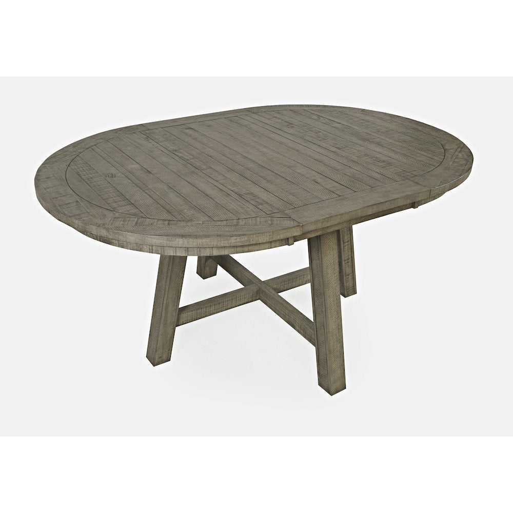 Contemporary Rustic Farmhouse Solid Wood Seven Piece Dining Table Set