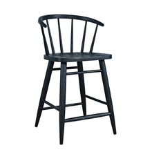 Fitz Traditional Solid Wood Curved Back Spindle Counter Stool