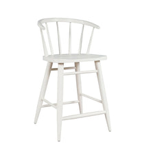 Fitz Traditional Solid Wood Curved Back Spindle Counter Stool