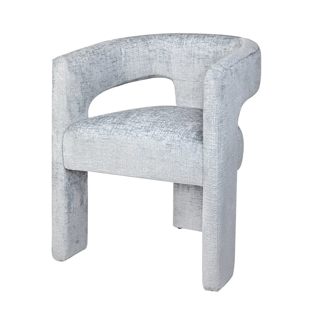 Gwen Modern Luxury Jacquard Fabric Sculpture Armchair - Set of 6