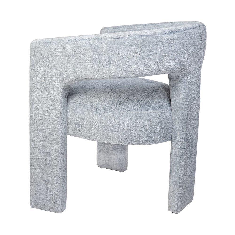 Gwen Modern Luxury Jacquard Fabric Sculpture Armchair - Set of 6